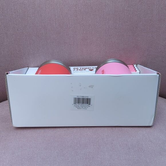 Stanley Pink and Red Everyday Go Tumbler 2 Pack, 2 x 10 oz NWT - Picture 6 of 8